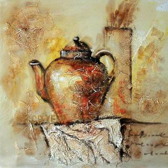 Textured Utensils oil painting